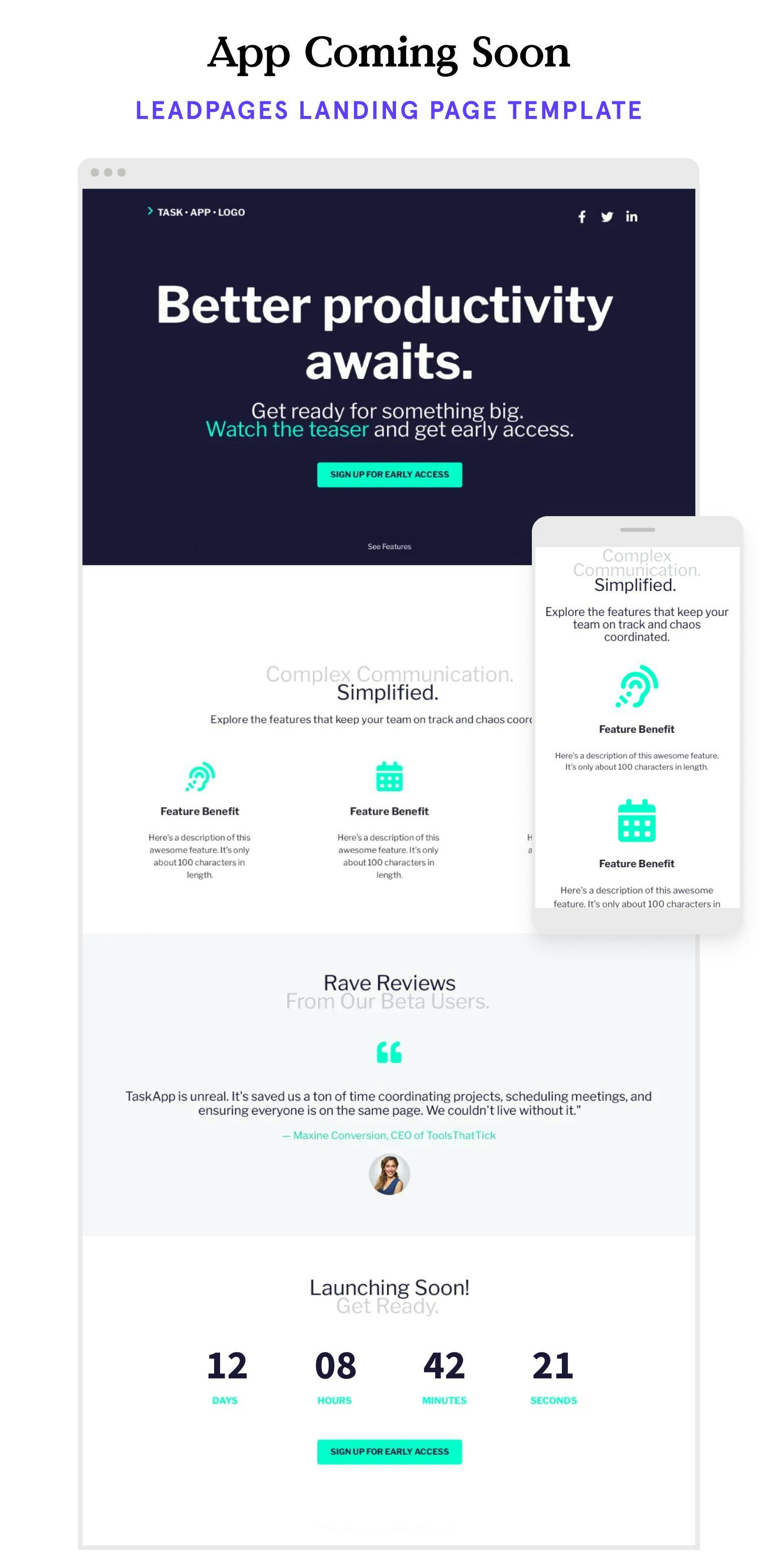 Coming Soon Landing Page 2