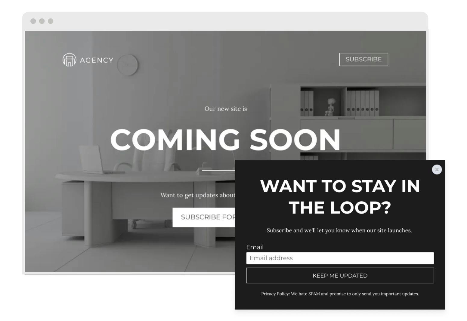 Coming Soon Landing Page 3 Call To Action