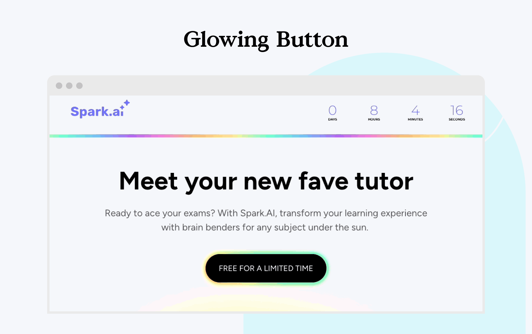 Animated button example