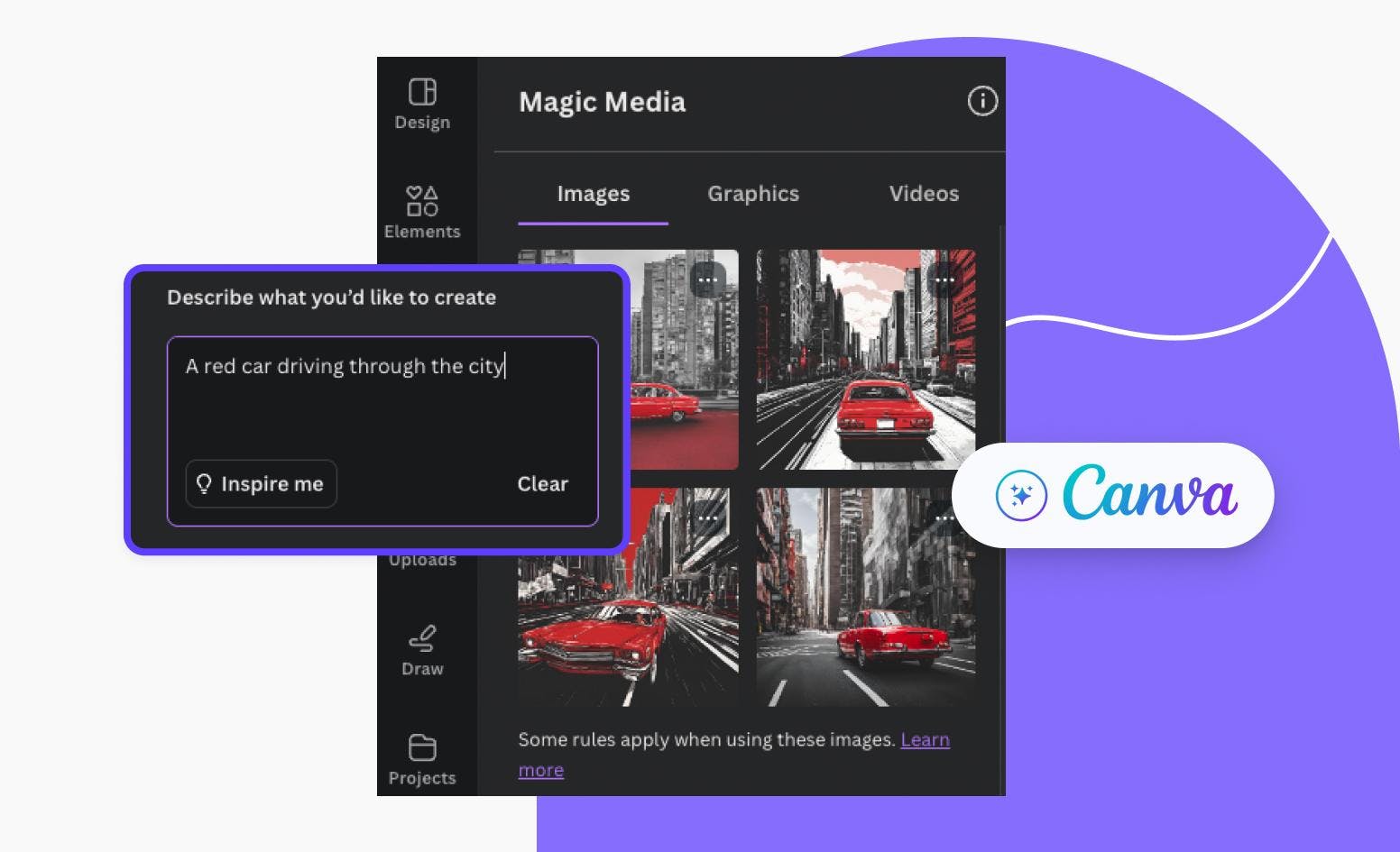 Canva AI Image Generator examples