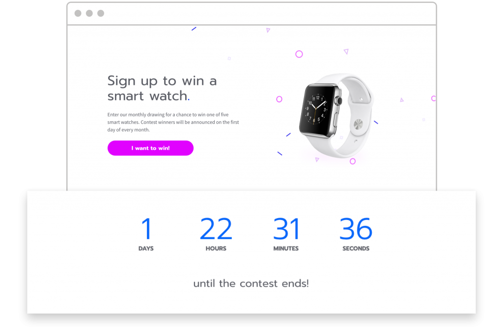 countdown timers Leadpages template