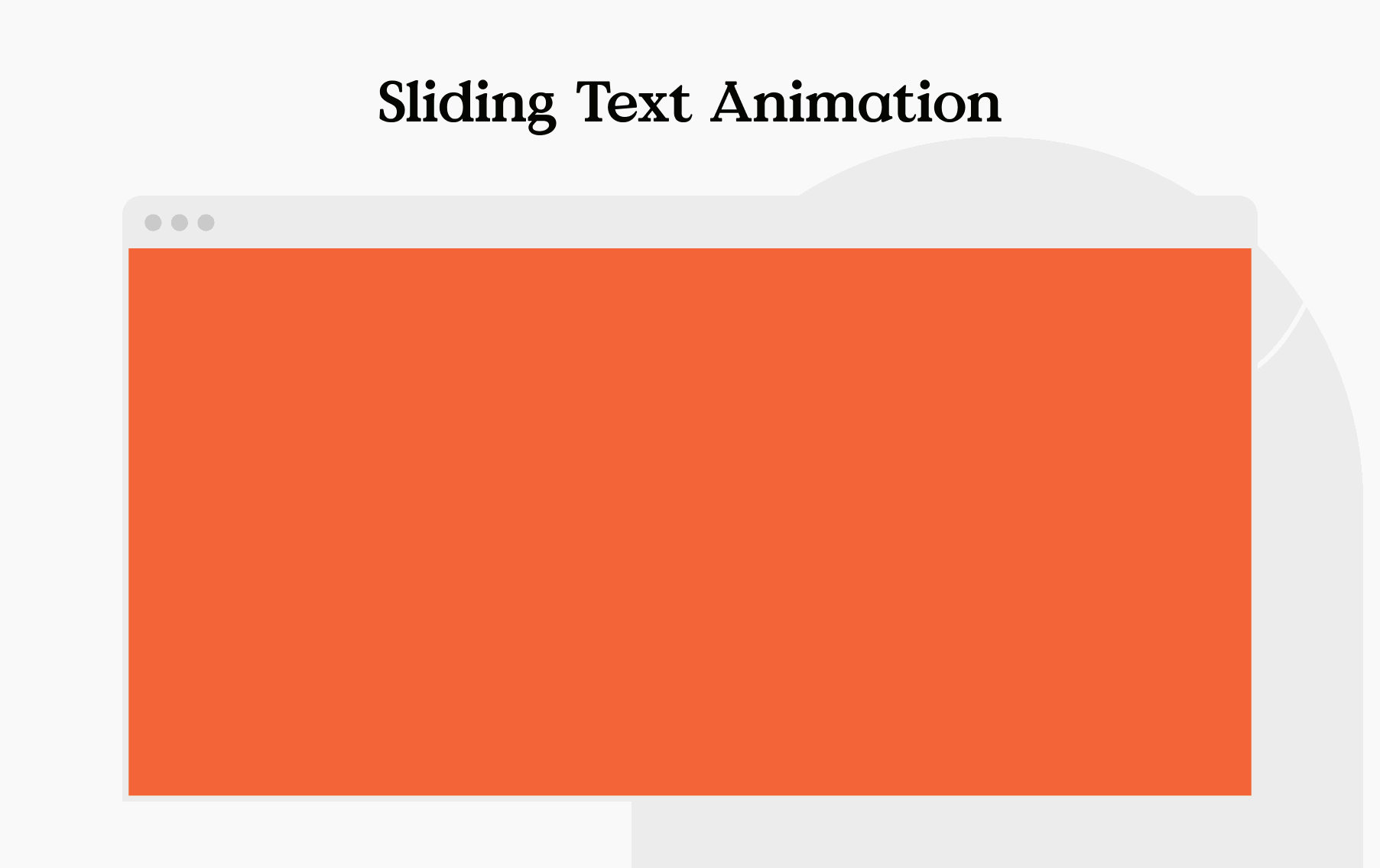 Animated text example