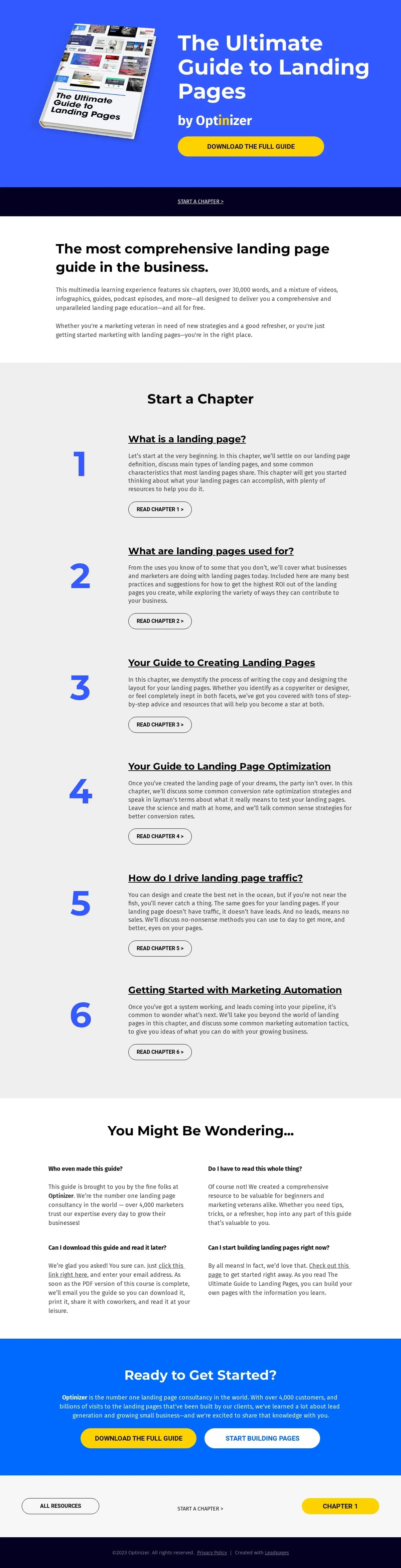 Highest-Converting Lead-gen Page landing page template by Leadpages