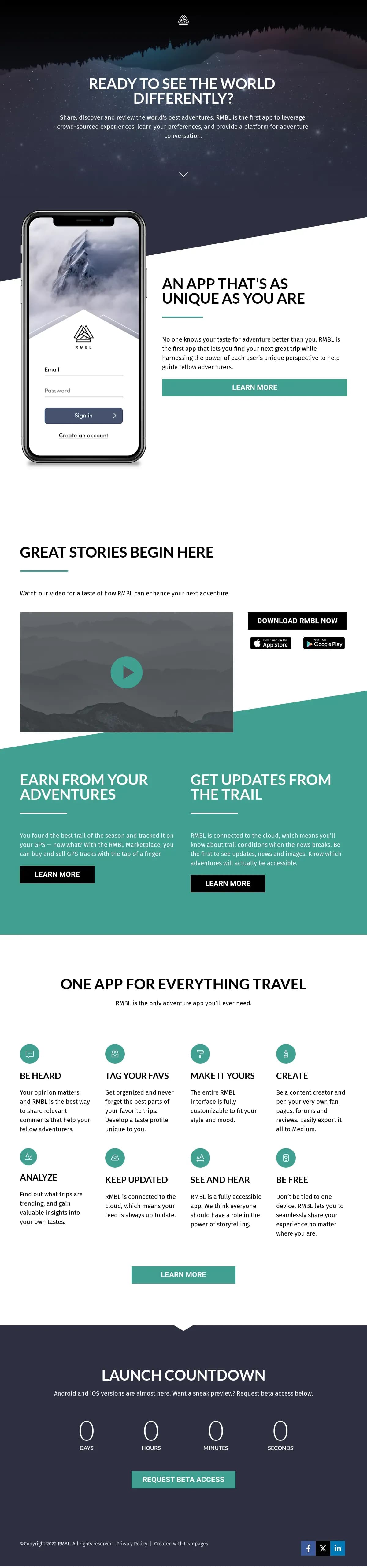 Big Bold Opt-In Page landing page template by Leadpages