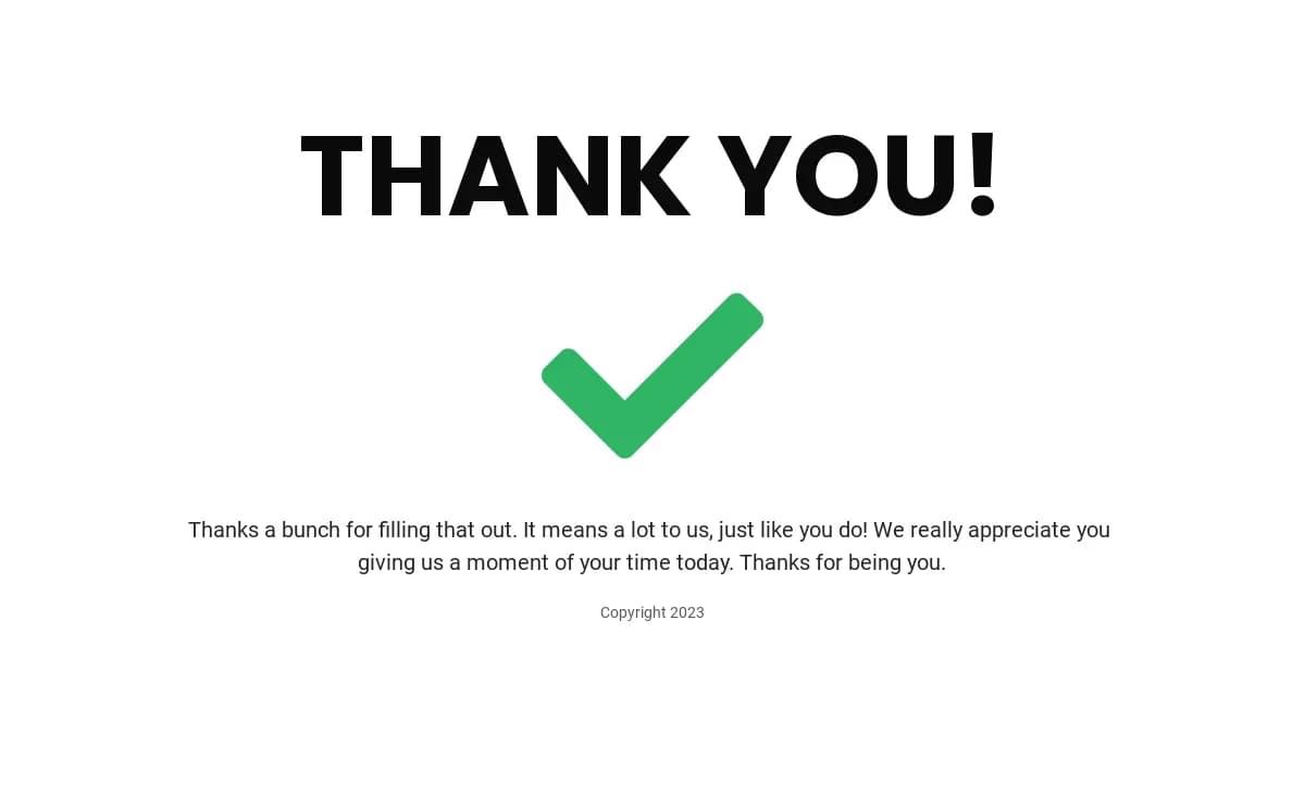 Generic Thank You Page landing page template by Leadpages