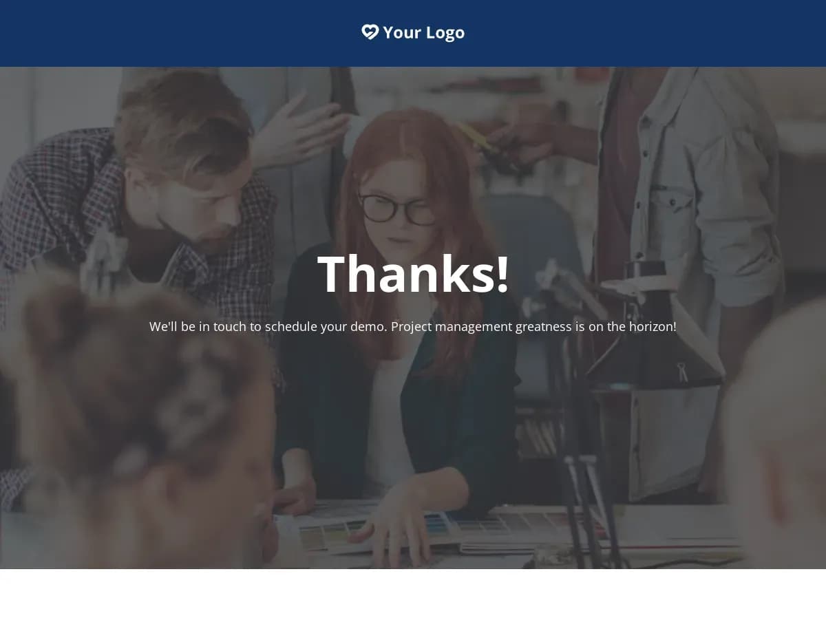 Startup Lead Generation Thank You Page landing page template by Leadpages