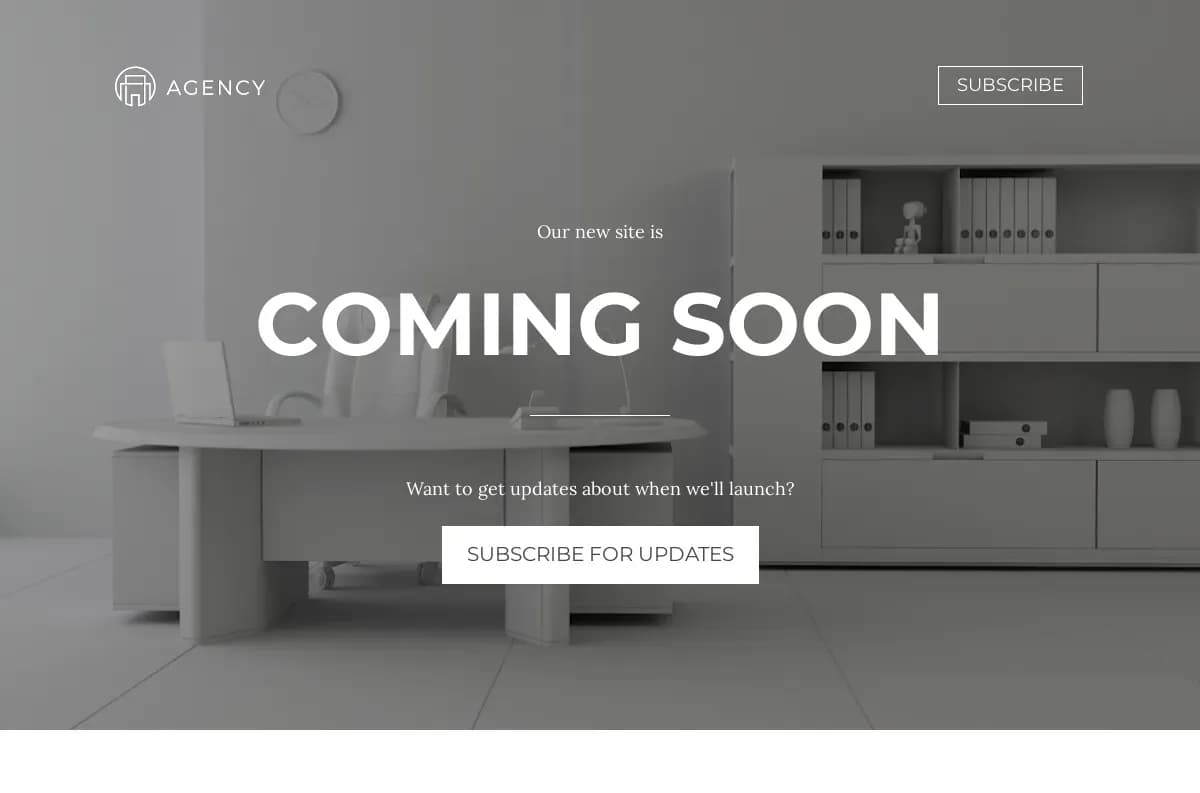 Site Coming Soon landing page template by Leadpages