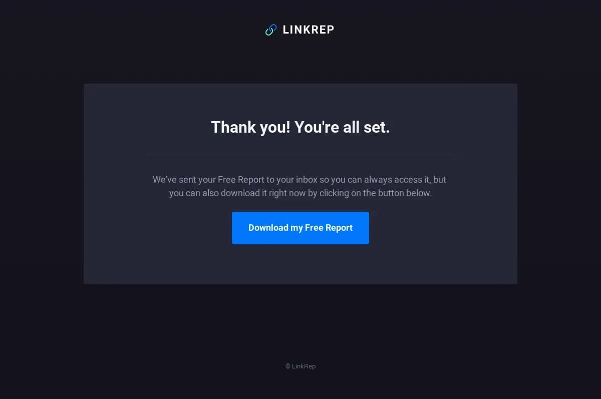 Opt-in Confirmation Download  landing page template by Leadpages