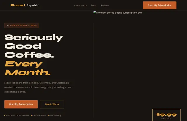A checkout template built with Leadpages